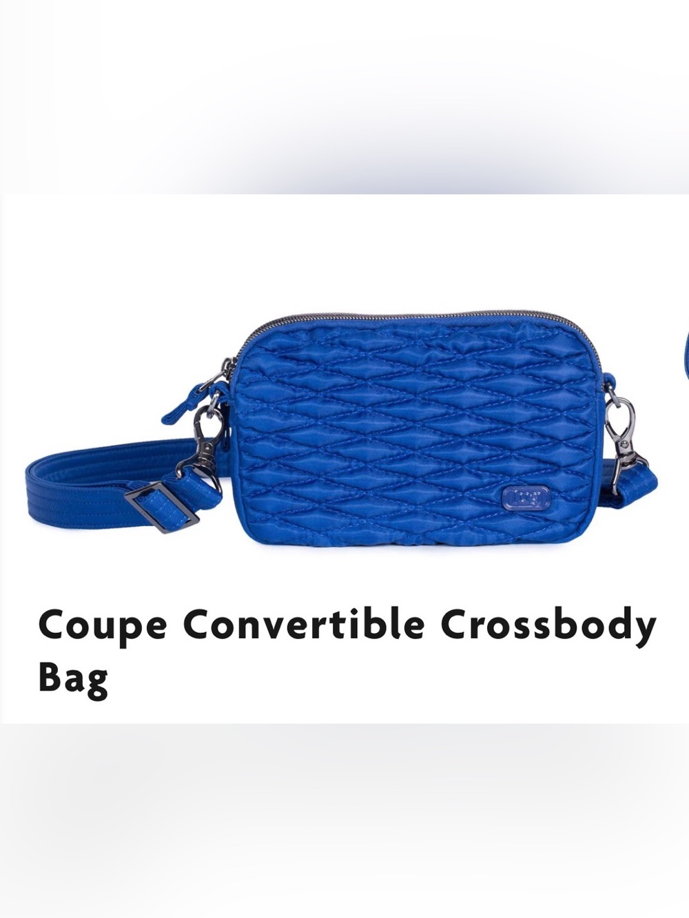 NWT Lug Coupe Convertible Crossbody Bag in Cobalt Blue